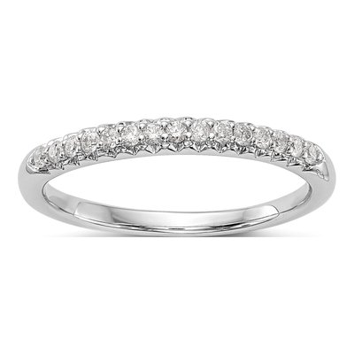 14K White Gold 1/6 ct tw Diamond Wedding Ring