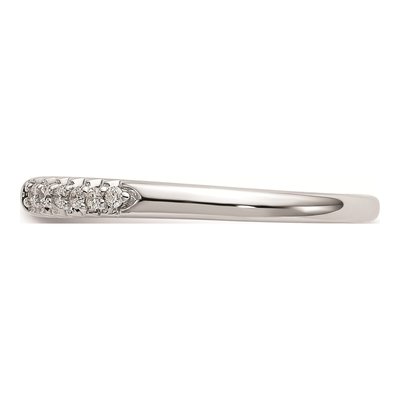 10K White Gold Diamond Peg Engagement Engagement Ring Semi-Mount – view 4