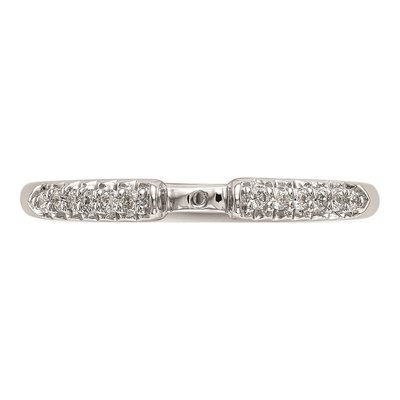 10K White Gold Diamond Peg Engagement Engagement Ring Semi-Mount – view 5