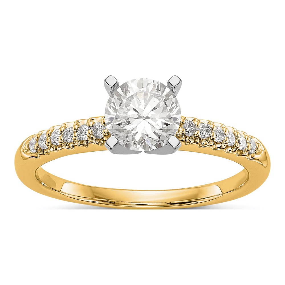 10K Yellow Gold Diamond Engagement Engagement Ring Semi-Mount
