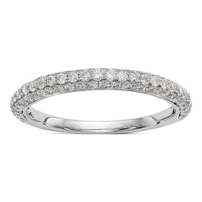 14K White Gold 3/4 ct tw Diamond Wedding Engagement Ring
