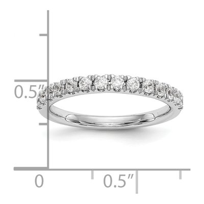 14K White Gold 3/8 ct tw Diamond Wedding Band – view 7