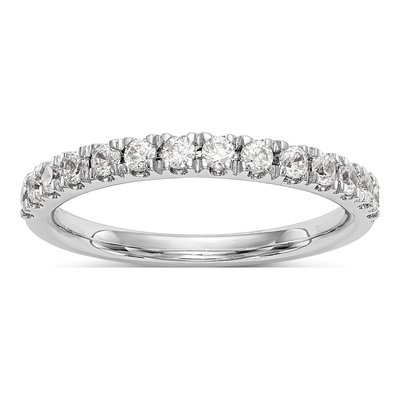 14K White Gold 3/8 ct tw Diamond Wedding Band