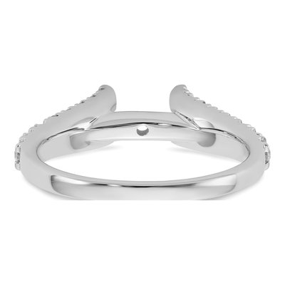 14K White Gold Lab-Grown Diamond Peg Engagement Engagement Ring Semi-Mount – view 6