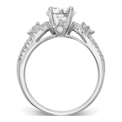 14K White Gold Diamond Semi-Mount Engagement Ring – view 2