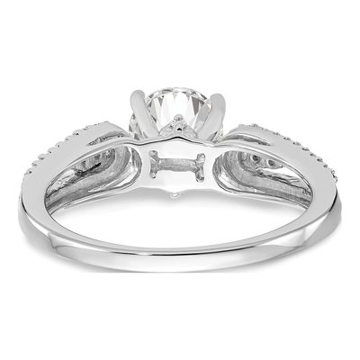 14K White Gold Diamond Semi-Mount Engagement Ring – view 5