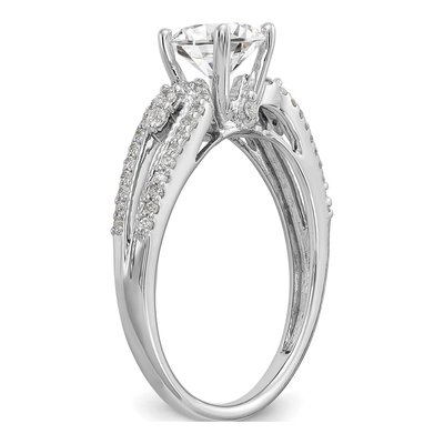 14K White Gold Diamond Semi-Mount Engagement Ring – view 6