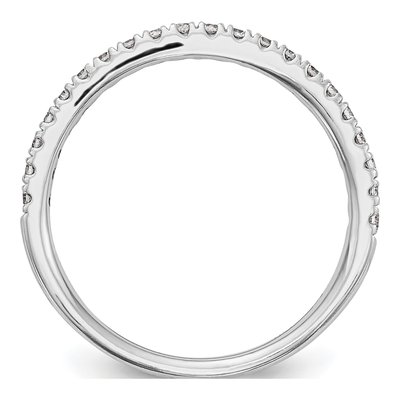14K White Gold 1/3 ct tw Diamond Wedding Band – view 3