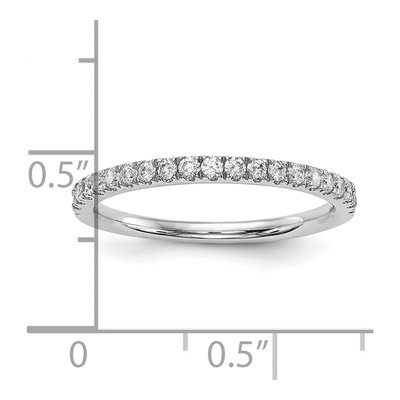 14K White Gold 1/3 ct tw Diamond Wedding Band – view 8