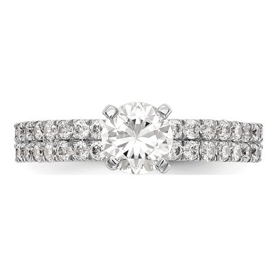 14K White Gold Diamond Engagement Engagement Ring Semi-Mount – view 5