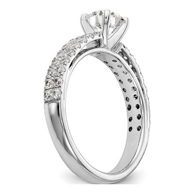 14K White Gold Diamond Engagement Engagement Ring Semi-Mount – view 7