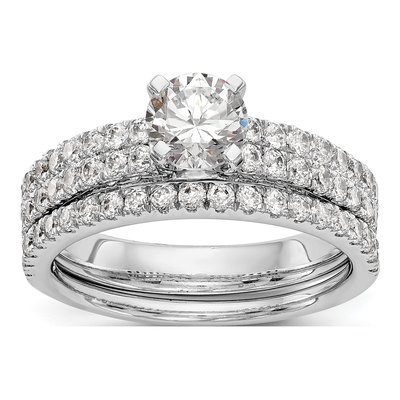 14K White Gold Diamond Engagement Engagement Ring Semi-Mount – view 8