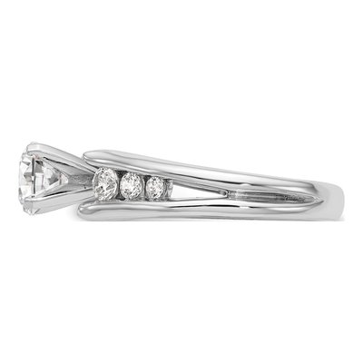 14K White Gold Diamond Engagement Engagement Ring Semi-Mount – view 4