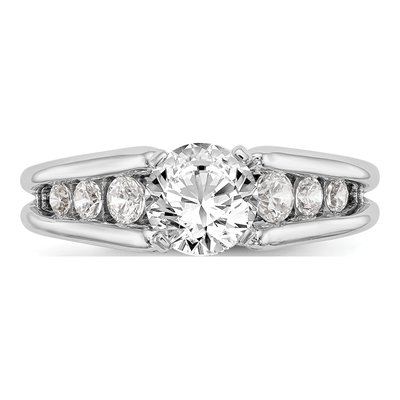 14K White Gold Diamond Engagement Engagement Ring Semi-Mount – view 5