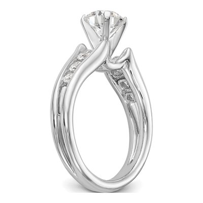 14K White Gold Diamond Engagement Engagement Ring Semi-Mount – view 7