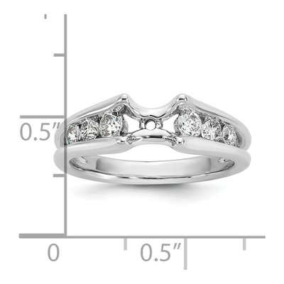14K White Gold Diamond Engagement Engagement Ring Semi-Mount – view 8