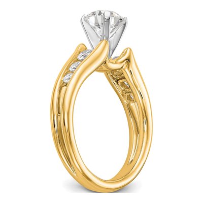 14K Yellow Gold Diamond Engagement Engagement Ring Semi-Mount – view 6