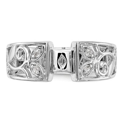 Platinum Diamond Peg Engagement Engagement Ring Semi-Mount – view 6