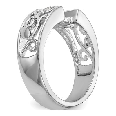 Platinum Diamond Peg Engagement Engagement Ring Semi-Mount – view 8