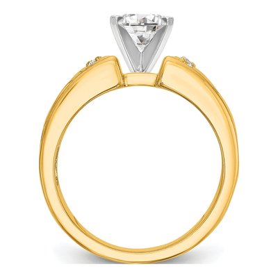14K Yellow Gold Diamond Engagement Engagement Ring Semi-Mount – view 2