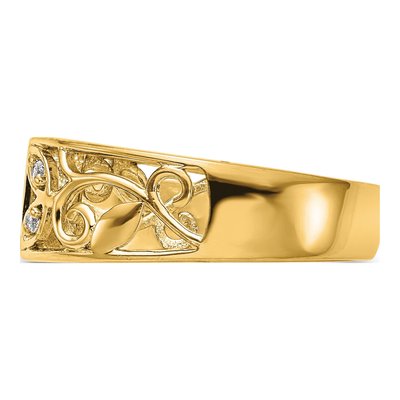 14K Yellow Gold Diamond Engagement Engagement Ring Semi-Mount – view 3
