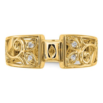 14K Yellow Gold Diamond Engagement Engagement Ring Semi-Mount – view 5