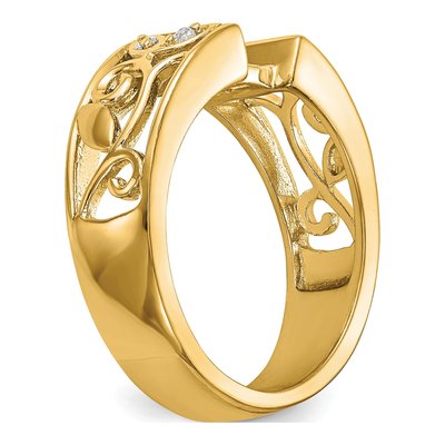 14K Yellow Gold Diamond Engagement Engagement Ring Semi-Mount – view 8