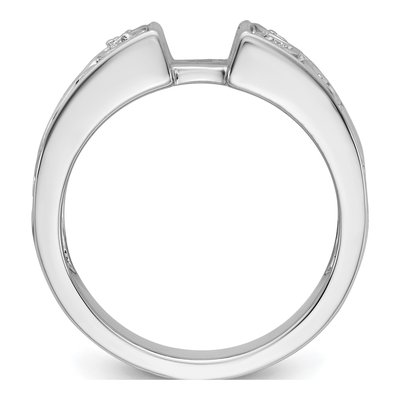 14K White Gold Leaf Semi-Mount Engagement Ring | Size 7 – view 4