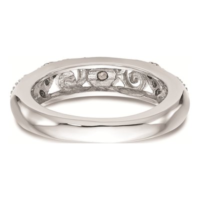 14K White Gold Diamond Wedding Band Mounting – view 5