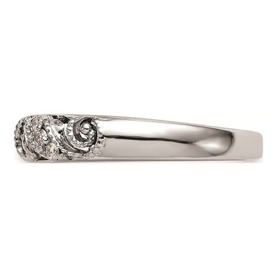 14K White Gold Diamond Engagement Ring Mounting – view 3