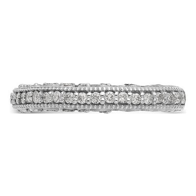 14K White Gold 1/2 ct tw Diamond Wedding Band – view 4