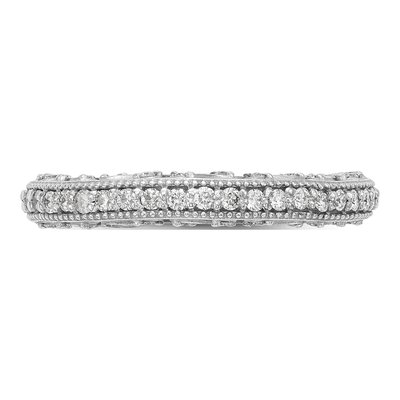 14K White Gold 1/2 ct tw Diamond Wedding Band – view 5