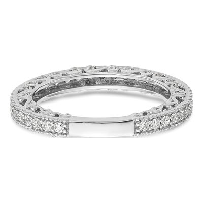 14K White Gold 1/2 ct tw Diamond Wedding Band – view 6