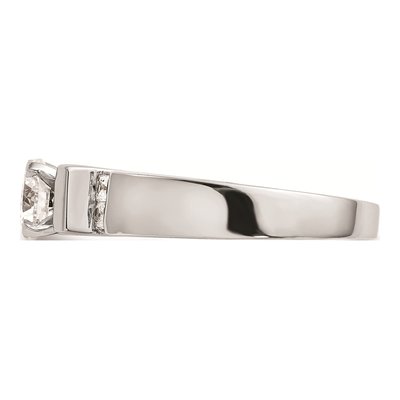 14K White Gold Diamond Engagement Ring Mounting – view 3