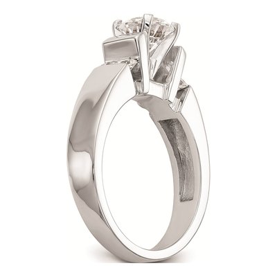 14K White Gold Diamond Engagement Ring Mounting – view 6