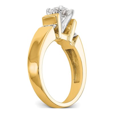 14K Yellow Gold Diamond Engagement Engagement Ring Semi-Mount – view 6