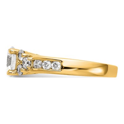 14K Yellow Gold Lab-Grown Diamond Engagement Engagement Ring Semi-Mount – view 5