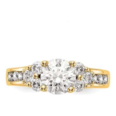 14K Yellow Gold Lab-Grown Diamond Engagement Engagement Ring Semi-Mount – view 6
