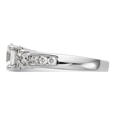 14K White Gold Diamond Engagement Ring Semi-Mount – view 3