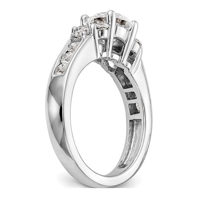 14K White Gold Diamond Engagement Ring Semi-Mount – view 6