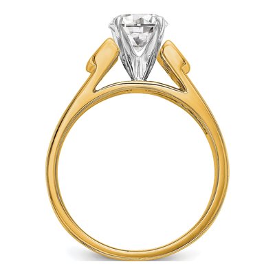 14K Yellow Gold Diamond Engagement Engagement Ring Semi-Mount – view 3