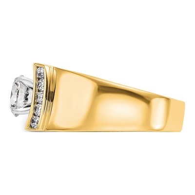 14K Yellow Gold Diamond Engagement Engagement Ring Semi-Mount – view 4