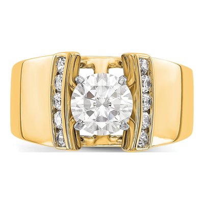 14K Yellow Gold Diamond Engagement Engagement Ring Semi-Mount – view 6