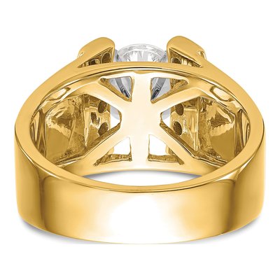 14K Yellow Gold Diamond Engagement Engagement Ring Semi-Mount – view 7