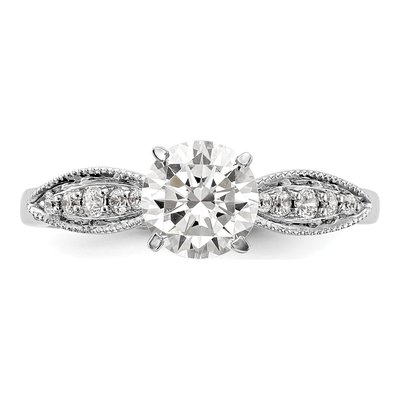 14K White Gold Diamond Engagement Engagement Ring Semi-Mount – view 5