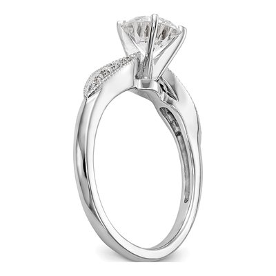 14K White Gold Diamond Engagement Engagement Ring Semi-Mount – view 7