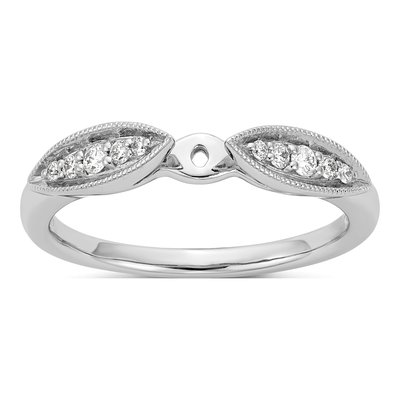 14K Yellow Gold Diamond Engagement Engagement Ring Semi-Mount