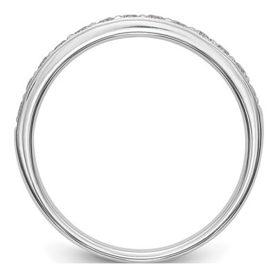 14K White Gold 1/3 ct tw Diamond Wedding Band – view 3