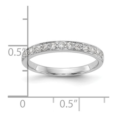 14K White Gold 1/3 ct tw Diamond Wedding Band – view 8