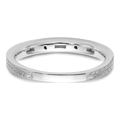 14K White Gold Diamond Wedding Band Mounting – view 6